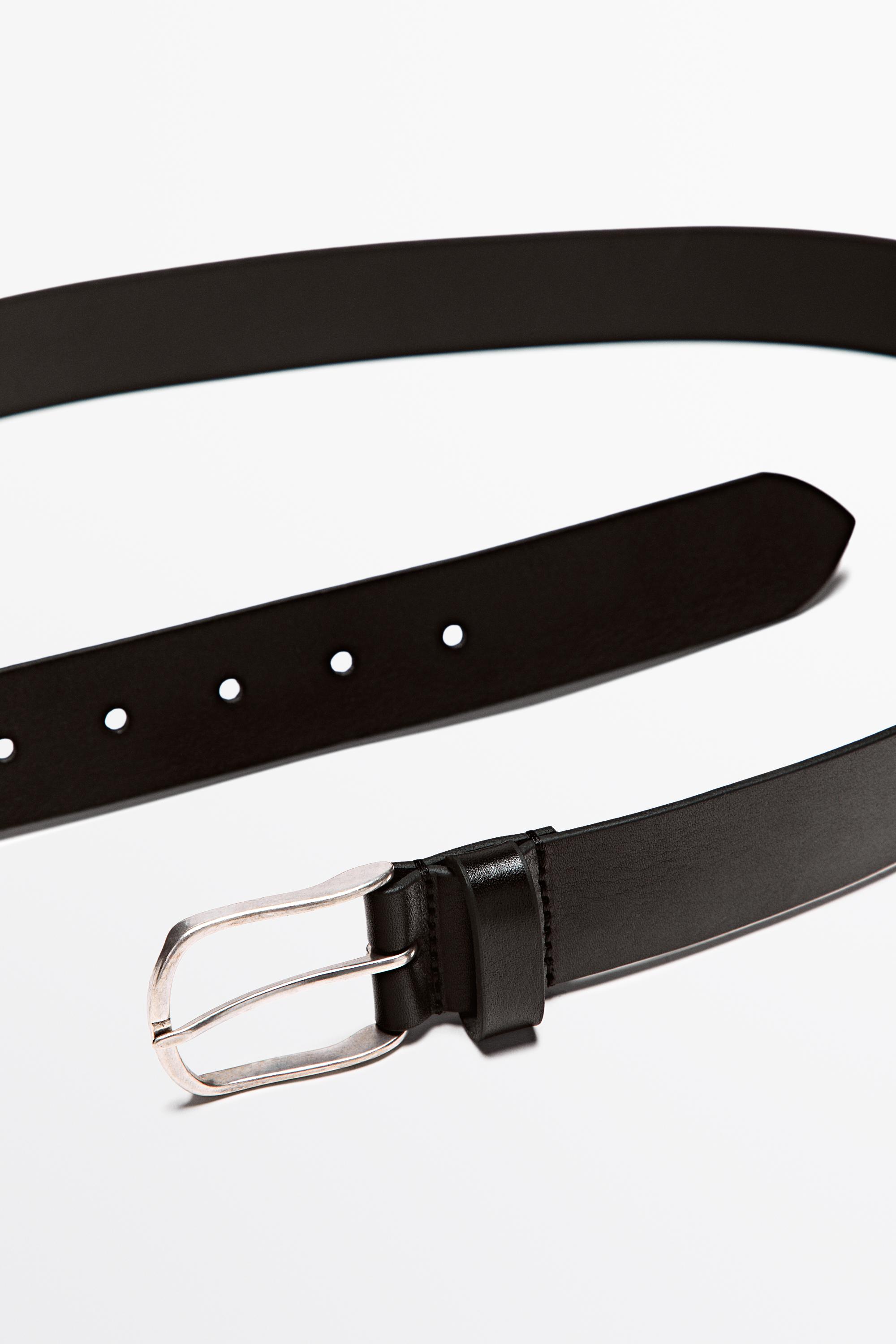 Nappa leather belt